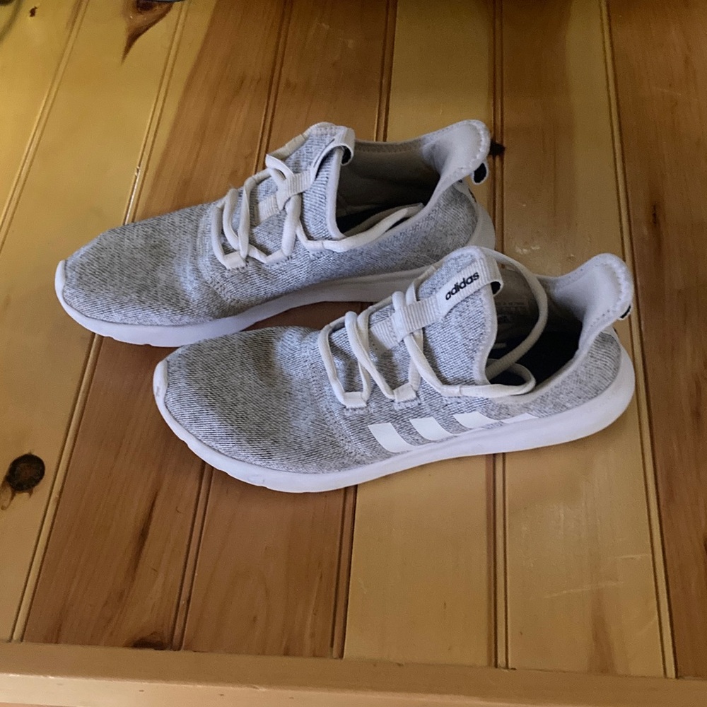 Adidas Women's White and Gray Athletic Shoes